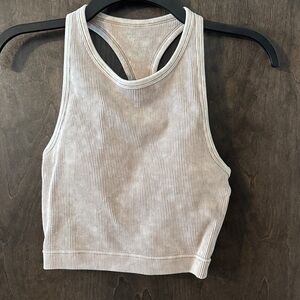 Urban Outfitters Ribbed Tank Top - Light Gray
